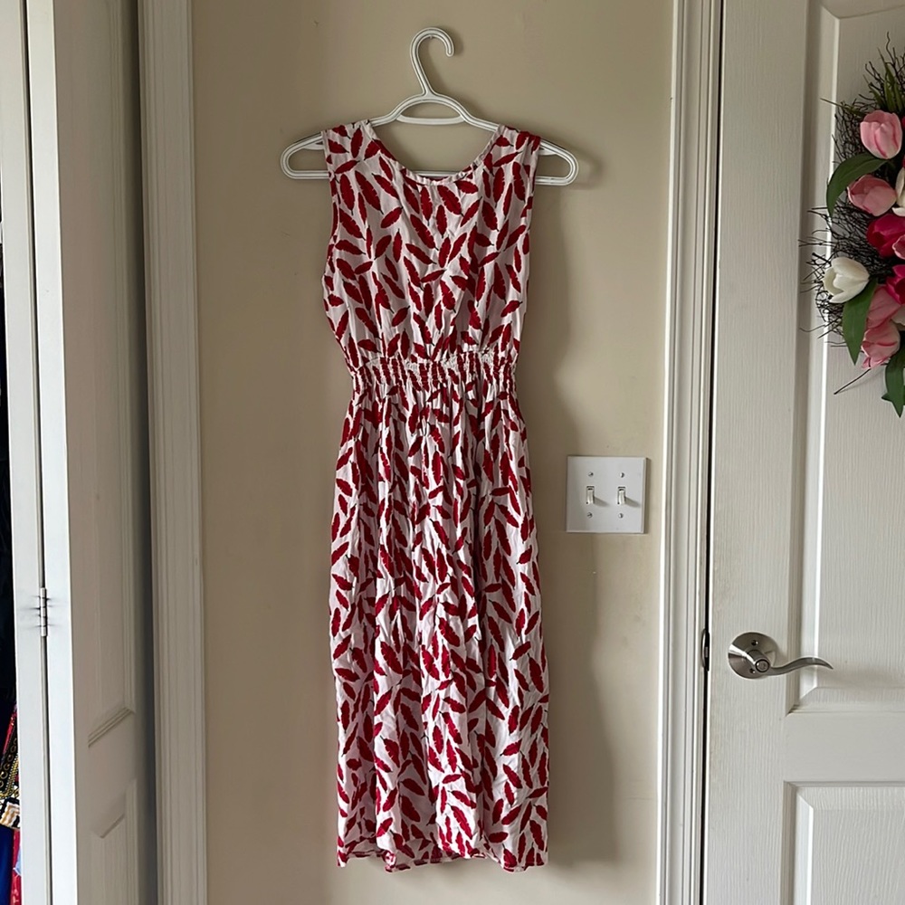 Red Floral Sundress